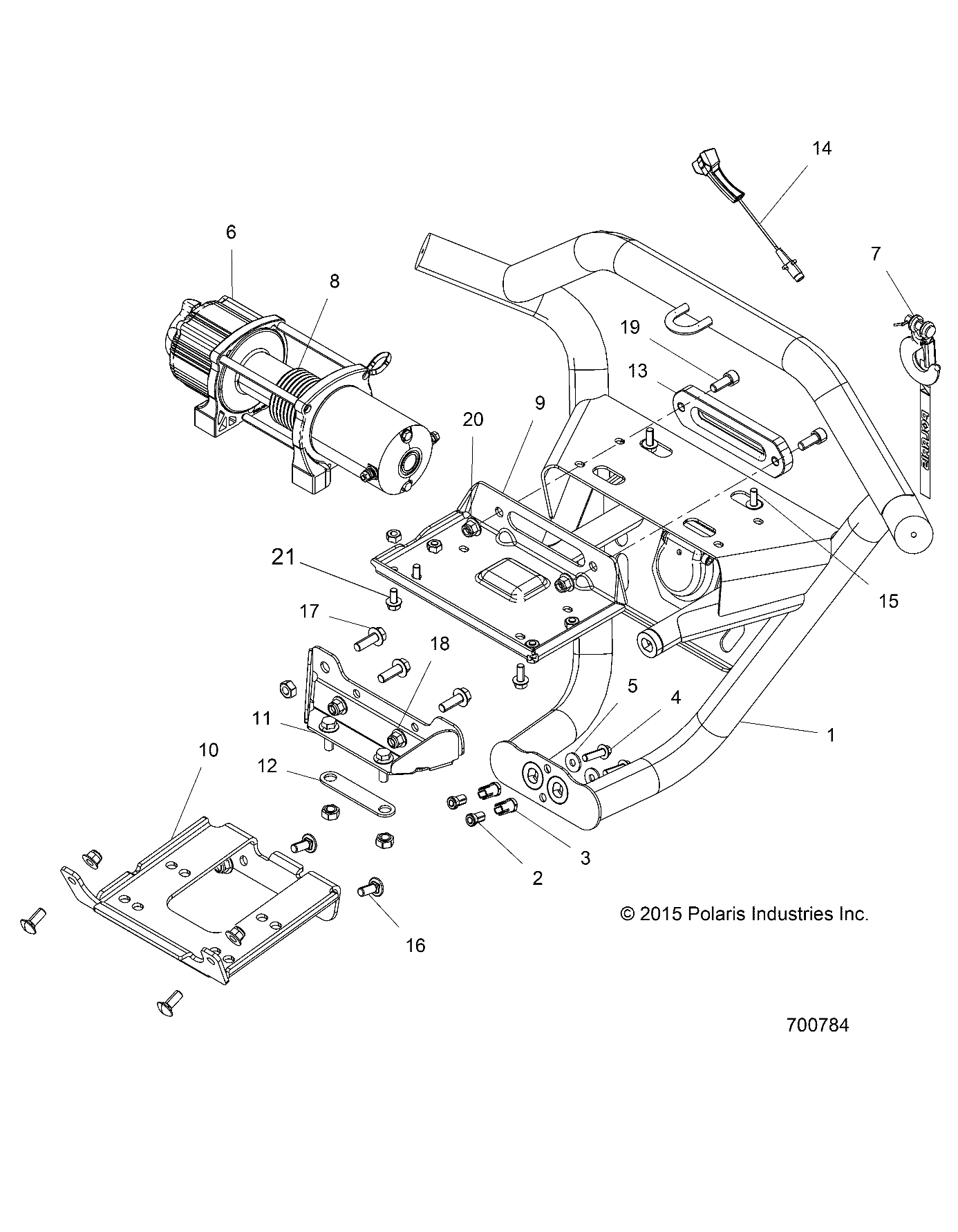 ACCESSORY, FRONT BUMPER, W/WINCH - Z16VDM99AM (700784)